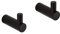 BVL Lot de 2 crochets muraux en acier inoxydable 304 pour salle de bain et cuisine Noir
