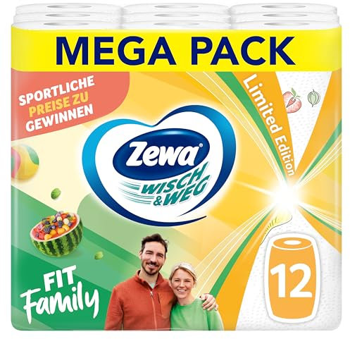Zewa Wisch&Weg Limited Edition Küchenrolle, Großpackung, 12 Rollen
