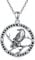 VONALA Rabe Halskette Sterling Silber Wikinger Odin Krähen Anhänger Kette Tier Schmuck Gothic Geschenke für Damen Herren