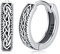 Unisex Wikinger Creolen Ohrringe Sterling Silber 925 Keltischer Knoten Ohrringe Klapp Creolen Wikinger Ohrschmuck für Herren Damen Männer Frauen