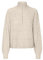 VERO MODA Damen VMMILI LS Zipper GA Boo Pullover, Birch/Detail:W. Melange, M