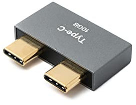 System-S USB 3.1 Gen 2 doppio adattatore 2X tipo C maschio a 2X femmina cavo OTG