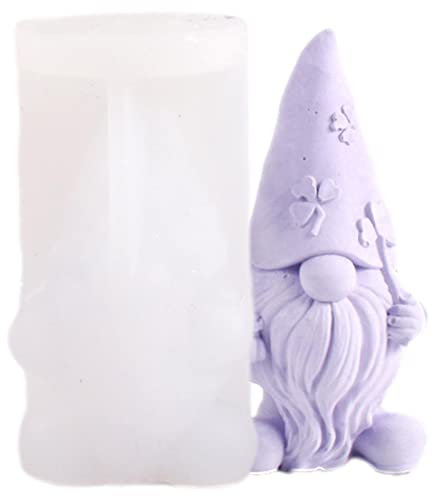 Gusengo 3D Wichtel Silikonform - DIY Handgemachte Kerzen Gießform, 3D Kerzenform Silikonform, Valentinstag Weihnachten DIY Fondant Pralinen Backformchen Ostern Wichtel Handarbeit Ornamente