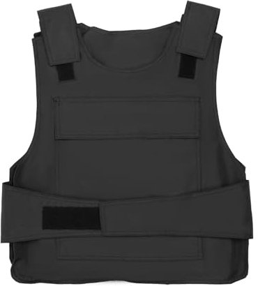 KOLHGNSE Stichschutzweste Weste, 0.3㎡ Stichschutzweste Security Stichhemmende Schutzweste mit Klettverschluss 50x58cm für Polizei Security Wachschutz