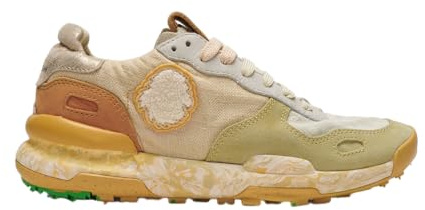 Satorisan - Chacrona Linen - Casual Sneaker Herren und Damen - Vintage Leder und Leinen Sportschuhe Bequem, Nachhaltig und Dauerhaft - Farbe Old Novel - Größe 40
