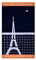 ROLAND GARROS Strandtuch, Spieler, Edition 2023, 100% Baumwolle, Marineblau, 105 x 70 cm