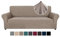 Ystyle Housse Canapé 3 Places avec Accoudoirs, Extensible Housses de Canapé, Universelle Housse Canape Protection Chat Chiens Griffures, Housse Fauteuil Antidérapante, Sable