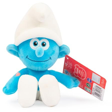 Giochi Preziosi Puffi - Peluche Di Puffo Forzuto Del Classico Film Dei Puffi, Misura 20 Cm, Con Dettagli, Da Regalare A Ragazzi E Ragazze Di Qualsiasi Età