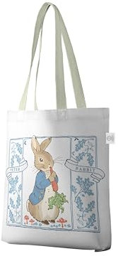 Robert Frederick Peter Rabbit Tote Bag | Official Licensed Cotton Bag with Classic Character Design | Durable Reusable Shopper for Books, Groceries & Everyday Use | Gift for Beatrix Potter Fans