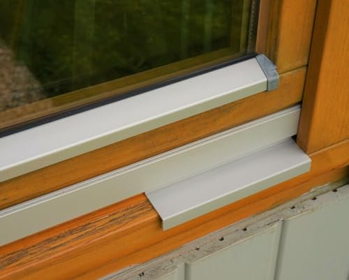 Wasserschenkel Wetterschenkel Fenster Alu Schutz Leiste Wasserablaufleiste Z (Mittelbronze G214, 100 cm)