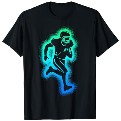 American Football Spieler Herren Jungen Football T-Shirt