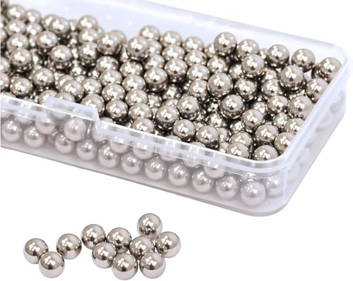 Hartem Mischkugeln aus Edelstahl, 5 mm (0,20 Zoll), Packung mit 250 Stück zum Mischen von Acrylfarben für Modellbau und Airbrush – Präzisionskugeln für die Reinigung von Flaschen und Gläsern