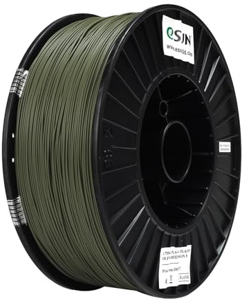 eSUN PLA+ Filament 1.75mm, 3D Drucker Filament PLA Plus, Maßgenauigkeit +/- 0.03mm, 3KG pro Spule 3D Druck Filament für 3D Drucker, Olivgrün
