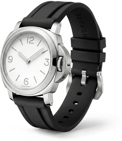 HORACE Uhrenarmband 24 mm aus Premium-FKM-Kautschuk – Weich, Wasserdicht & Langlebig – Kompatibel mit Panerai Luminor, Submersible, Radiomir