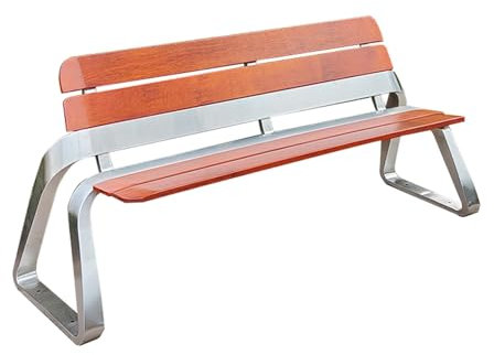 Yajuer Gartenbank für Den Außenbereich, Kleine Terrassenbank Aus Metall mit Rückenlehne, Parkbänke, Ideal für Draußen, Terrasse, Rasen, Veranda, Balkon, Hinterhof