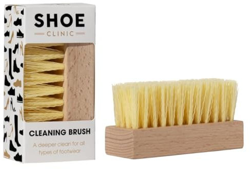 Shoe Clinic Soft Bristle Brush – Cleaning Brush – Hand Brush – Deep Cleans and Easily Lifts Dirt from All Types of Footwear