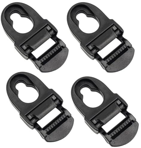 MOLERRI 4 Stück Kajak-Sitzclips, Kajak-Schnallenzubehör, Sicherheitsschnalle, Gurtband, Nylon, Rucksack-Einstellschnalle