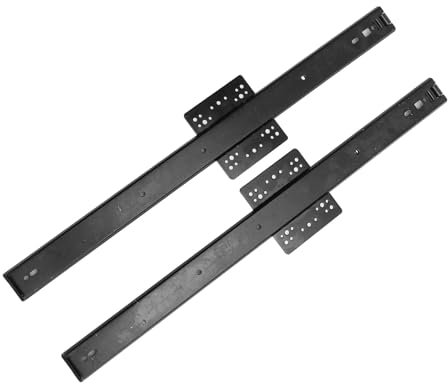 1 par de Rieles de Puerta Corredera Ocultos de 20 Pulgadas, 35 Mm de Ancho, 20 Kg de Carga, para Puerta Corredera Oculta, Corredera de Puerta de Armario, Capacidad de Servicio