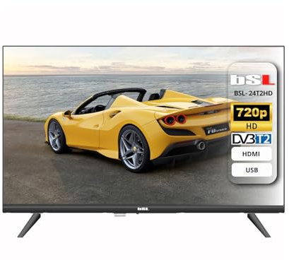 TV 24” Pulgadas BSL-24T2HD TV LED HD 1366x768 | 60Hz | USB | DVBT2 HEVC | DVB-S2 | | HDMI