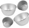 4 Pack Pudding Moulds, Mini Pudding Basins, Aluminium Baking Cups Nonstick Muffin Tin Dariole Moulds Egg Tart Mould Cups Cupcake Basins for Kitchen DIY Cooking (Pack of 4)