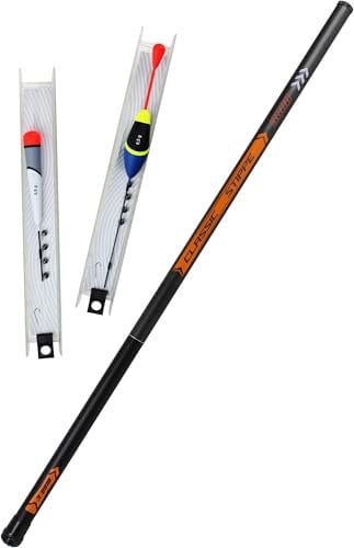 Storfisk fishing & more Stipprute Stippangel Set Teleskoprute aus Glasfaser mit 2 Fertigangel-Montagen, Länge:3 m