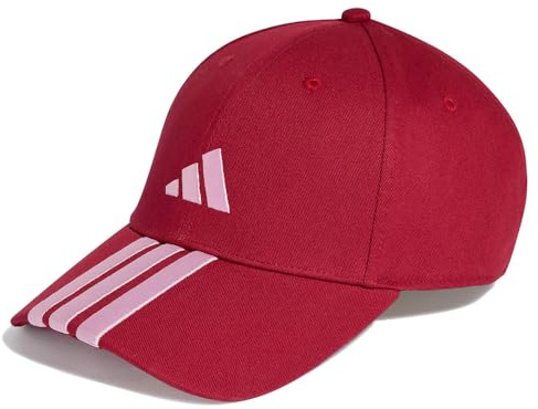 adidas Unisex Bball 3S Cap NEW Logo, Active Maroon/Clear pink, M-L
