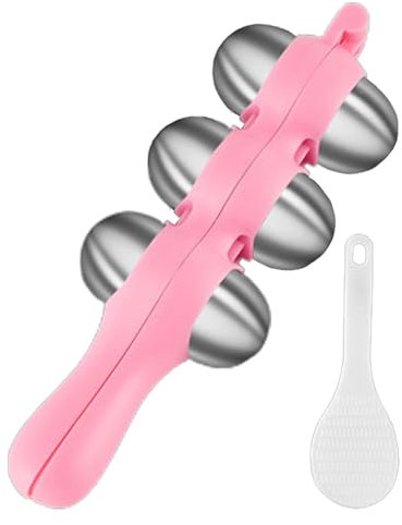 Mbiyhgta Sushi Rice Ball Molde - Sushi Rice Ball Maker, Triangle Onigiri Shaker | Juego de herramientas de decoración con antiadherente, paleta de arroz para almuerzo para gadget de cocido