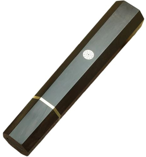 Dinntty Black Ebony Knife Handle, Wood Octagonal Wa-style Handle, Replacement Chef Knife Handle for Blade Making & Knife Restoration