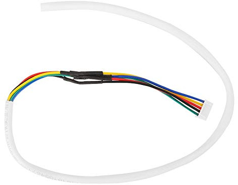 Cable de cobre flexible redondo de 5 hilos, 35 m, 0,5 mm², para de videoportero; cableado de intercomunicador con aislamiento de PVC blanco, con conectores preconectados y