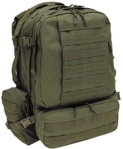 MFH Italienischer Rucksack Tactical Modular 45 l Daypack Outdoor Backpack (Oliv)