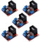 Electrely 5 pilotes de moteur L298N à double pont en H pont DC, contrôleur de module de carte pas à pas pour voiture intelligente robotique Arduino