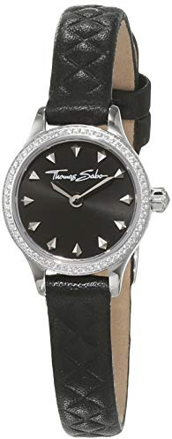 Thomas Sabo Damen-Armbanduhr Rebel at heart Miniature schwarz Analog Quarz WA0329-203-203-19 mm