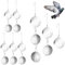 com-four® Ensemble Anti-Oiseaux de 56 pièces - Carillon éolien réfléchissant - Épouvantail Contre Les Corbeaux, Les étourneaux et Les choucas pour l'extérieur
