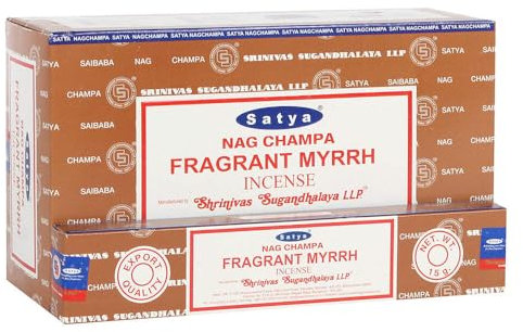 Satya Varillas de Incienso, Negro, Mirra