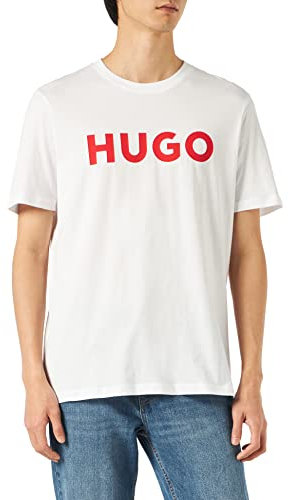 HUGO Dulivio 10229761 01 Camiseta para Hombre, Blanco (N White 100), L