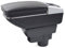 Armlehne Mittelkonsole Mittelarmlehne Auto Organizer Armlehnenbox Kompatibel mit Opel Corsa D S07 2006-2014 Getränkehalter Becherhalter Aschenbecher 3D Drehbar Leder Schwarz Autohobby