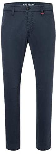 MAC Lennox leichte Chinohose mit schmalem Bein (38W / 34L, Midnight Blue)