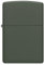 Zippo Sturmfeuerzeug - Green Matte mit seitlicher Flammengravur - Nachfüllbar - Wiederverwendbar - Windfestes Design - Geschenkbox - Made in USA - Amazon Exclusive