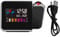 Sanfiyya Digital Projection Alarm Clock with LED Alarm, Temperature Humidity Display Weather Station, 150*62*110MM, Black