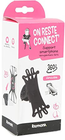 UPFIT - Supports de Guidon pour téléphone Portable - Support téléphone Mobile vélo Universel, Support téléphone vélo à Clipser - en Silicone - Rotation 360° - Compatible écran 4 à 6,5