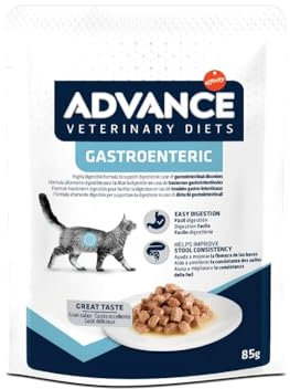 Advance Veterinary Diets Gastroenteric Nassfutter für Katzen: Multipack, 12 Beutel, 85 g