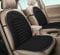 Auto Accessori Lupex - Coppia di schienali universali, kit da 2 pezzi, colore Nero, coprisedili anteriori, per sedili auto, furgone e sedia ufficio, poliestere, con 92 sfere massaggianti