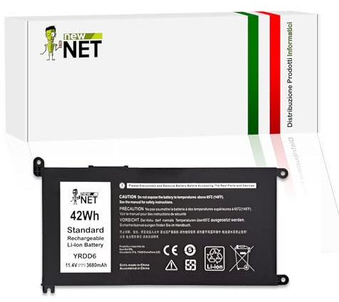 new net - Batteria YRDD6 [11.4V - 3680mAh] Compatibile con dell Vostro 15 3500, 3501, 3580, 3581, 3582, 3583, 3584, 3590, 5581, 5590