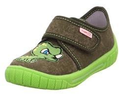 Superfit Jungen Bill Hausschuh, Grün 7010, 35 EU Weit