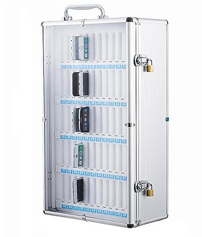 Handy-Tresor Handy-Schrank Transparentes Handy-Schließfach Handy-Aufbewahrungsbox Mit Schloss (S : 60)