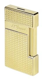 S.T. Dupont 028009 Feuerzeug Slimmy Goldfarben Diamantiert
