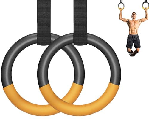 FREHOMEE Neue Gymnastikringe,Unterstützung von 1000 kg, Heim-Fitnessgeräte für Kinder, Klimmzugstange für den Innenbereich zum Dehnen und zur Erhöhung der (Adult_2m)