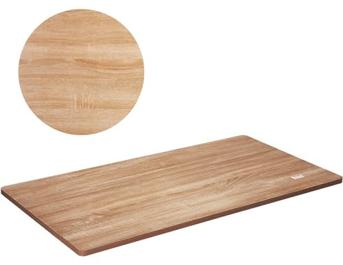 VEVOR Tischplatte 25mm Spanplatte 1400x700mm Holzplatte P2-Material melaminharzbeschichtet Spanholzplatte abgerundete Ecke Schreibtischplatte Ideal für Werkbank Reparaturwerkbank Bürotisch Esstisch