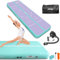 ALLPICK Turnmatte Aufblasbar mit elektrischer Luftpumpe, Länge 3/4/5/6 m Trainingsmatte, 10/20 cm hoch Tumbling Matte, Doppelseitiges Design Aufblasbar für Gymnastikmatte, Yoga Grün 300 * 100 * 20 cm