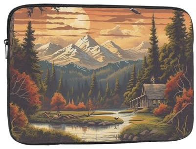 Laptop Sleeve for Women Great Outdoors Print Slim Laptop Case Cover Notebook Carrying Case Shockproof Protective Notebook Case 12 Inch
